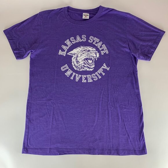 Kansas State Wildcats NCAA Retro Charlie Hustle Short Sleeve Shirt Mens XL - Picture 1 of 5